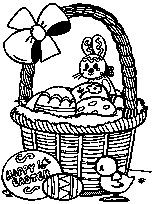 coloriage panier oeufs